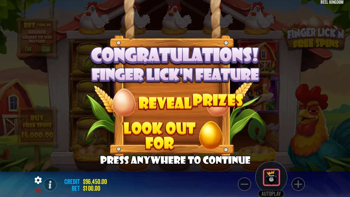 Finger Lick'n Free Spins Slot